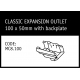 Marley Classic Expansion Outlet 100x50mm with Backplate - MC8.100